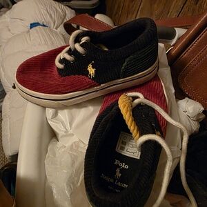 Polo by Ralph Lauren Kids Red and Black Shoes